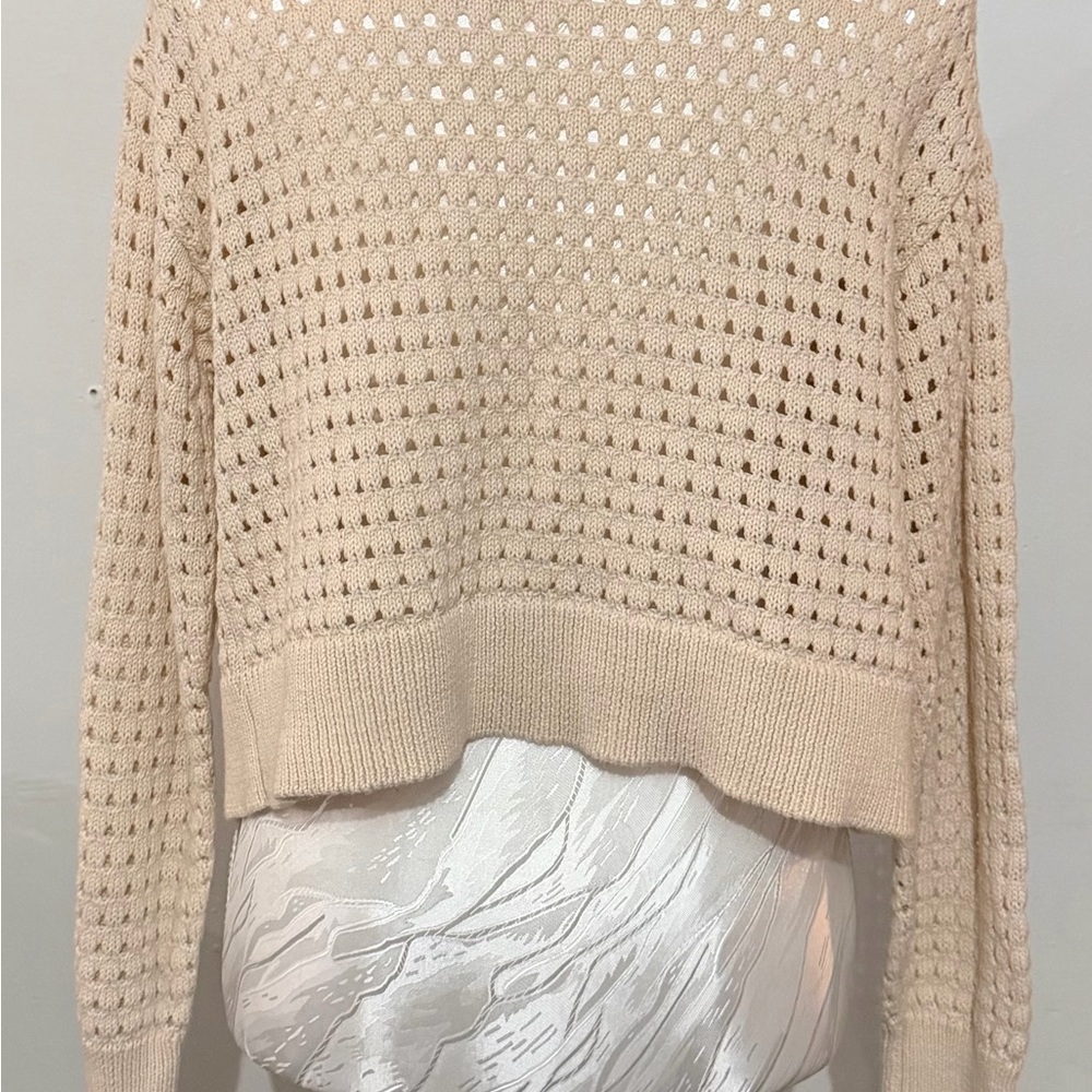 Universal Thread Beige Open-Knit Cardigan - Picture 5 of 8